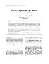 Real-Time Classification of Dance Gestures from Skeleton Animation
