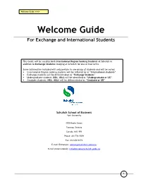 Welcome Guide >>>
