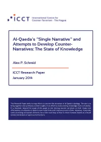 Al-Qaeda's “Single Narrative” and Attempts to Develop Counter