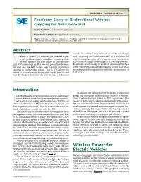 Bi-Directional Study Be Driven by the Ground Side Inverter