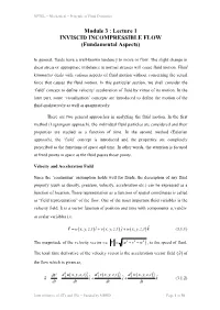 Stream Function and Velocity Potential)