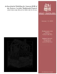 Archaeological Modeling Study