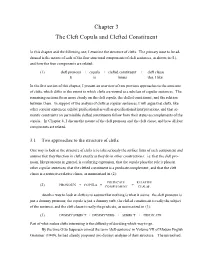 Chapter 3 the Cleft Copula and Clefted Constituent