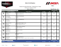 Entry List Total Entries - 38
