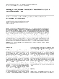 General Herbivore Outbreak Following an El Ni˜No-Related Drought in A