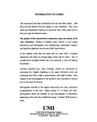 Information to Users