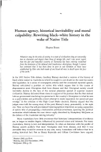 Rewriting Black-Wbite History in the Wake of Native Title