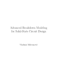 Advanced Breakdown Modeling for Solid-State Circuit Design