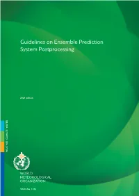 Guidelines on Ensemble Prediction System Postprocessing