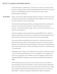 14. Caching and Cache-Efficient Algorithms