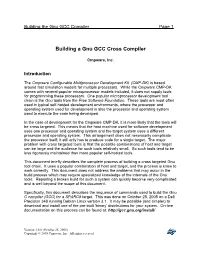 Building a GCC Cross Compiler