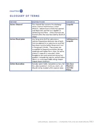 Chapter 11 – Glossary of Terms