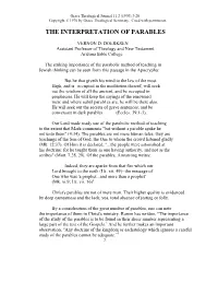 The Interpretation of Parables