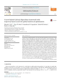 A Novel Hybrid Cultural Algorithms Framework with Trajectory-Based Search for Global Numerical Optimization