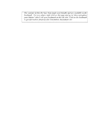 The Contents of This File Have Been Made User-Friendly and Are Available in the Bookmark