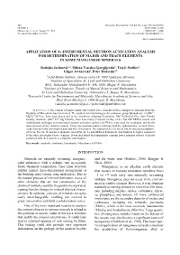 Instrumental Neutron Activation Analysis for Determination of Major and Trace Elements in Some Manganese Minerals