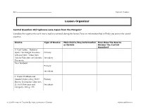 Lesson Organizer