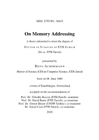 On Memory Addressing