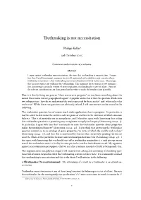 Truthmaking Is Not Necessitation