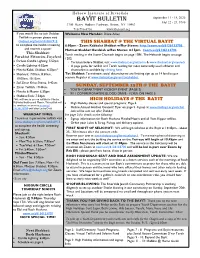 Bayit BULLETIN