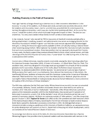 Building Diversity in the Field of Economics