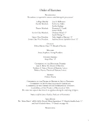Commencement Program