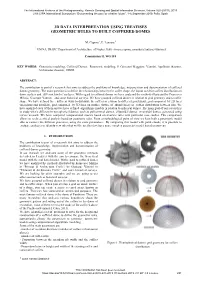 3D Data Interpretation Using Treatises Geometric Rules to Built Coffered Domes