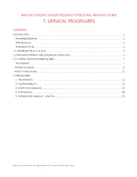 7. Cervical Procedures