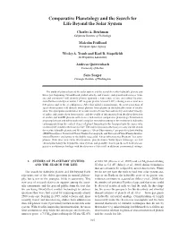 Comparative Planetology and the Search for Life Beyond the Solar System