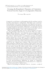 Crossing the Boundaries? Dynamics of Contention Viewed from the Angle of a Comparative Historian