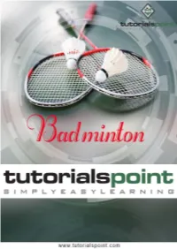 Download Badminton Tutorial (PDF Version)