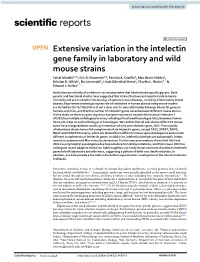 Extensive Variation in the Intelectin Gene Family in Laboratory and Wild Mouse Strains Faisal Almalki1,2,6, Eric B