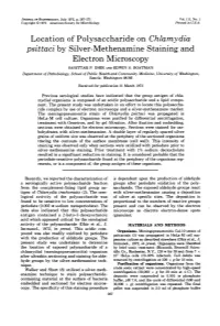 Location of Polysaccharide on Chlamydia Psittaci by Silver-Methenamine Staining and Electron Microscopy SANITTAR P
