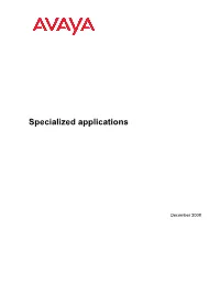 Specialized Applications