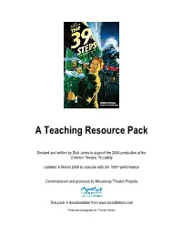 The 39 Steps Teaching Resource Pack 3
