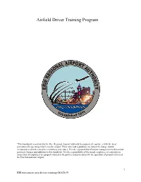 Airfield Driver Training Program