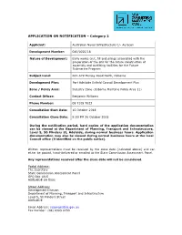 APPLICATION on NOTIFICATION – Category 2