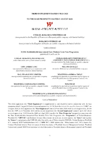 I- THIRD SUPPLEMENT DATED 5 MAY 2021 to the BASE