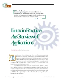 Linux in Practice: an Overview of Applications
