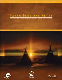 Sahtu Dene and Metis