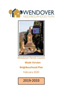 Wendover Parish Council Made Version Neighbourhood Plan February 2020