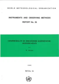 INSTRUMENTS and OBSERVING METHODS REPORT No. 36 WMO