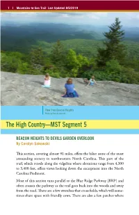 The High Country—MST Segment 5