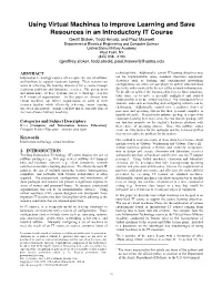 Using Virtual Machines to Improve Learning and Save Resources in An