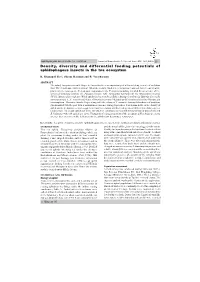 Density, Diversity and Differential Feeding Potentials of Aphidophagous Insects in the Tea Ecosystem
