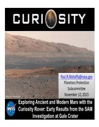 Exploring Ancient and Modern Mars with the Curiosity Rover