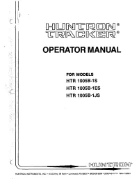 Operator Manual