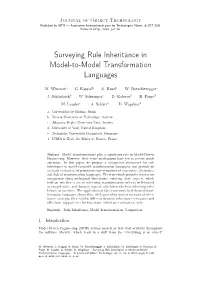Rule Inheritance in M2M Transformation Languages · 3