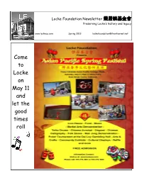 Spring 2013 Lockefoundation@Frontiernet.Net