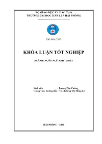 Khóa Luận Tốt Nghiệp